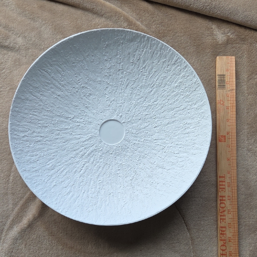 Madhouse 100% Melqmine Dishwasher Safe Textured White Large Decorative Bowl